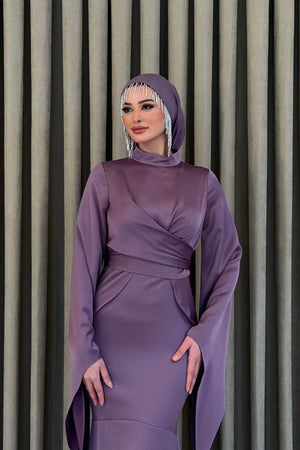 Şura Tesettür Abiye - lila