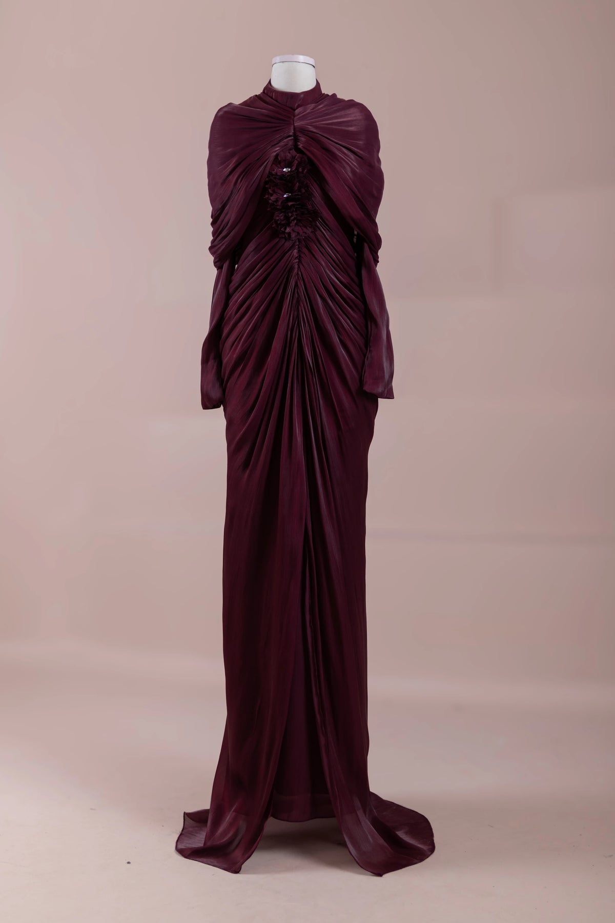Yuselia Tesettür Abiye - Bordo