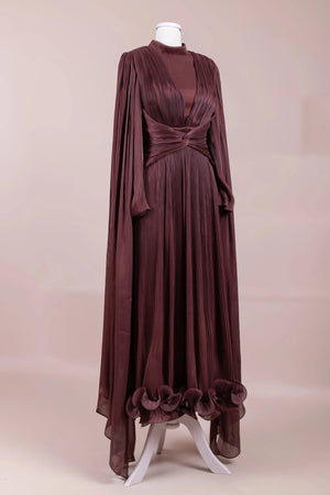 Ayrez Tesettür Abiye - Berry Burgundy