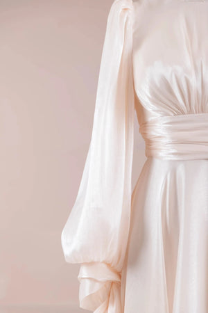 Pearl Tesettür Abiye - nude