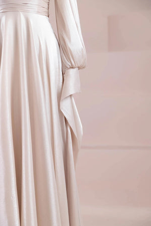 Pearl Tesettür Abiye - nude