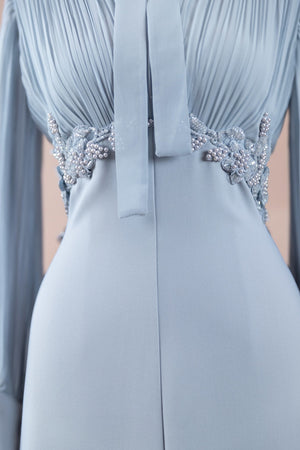 Elegance Tesettür Abiye - Mavi