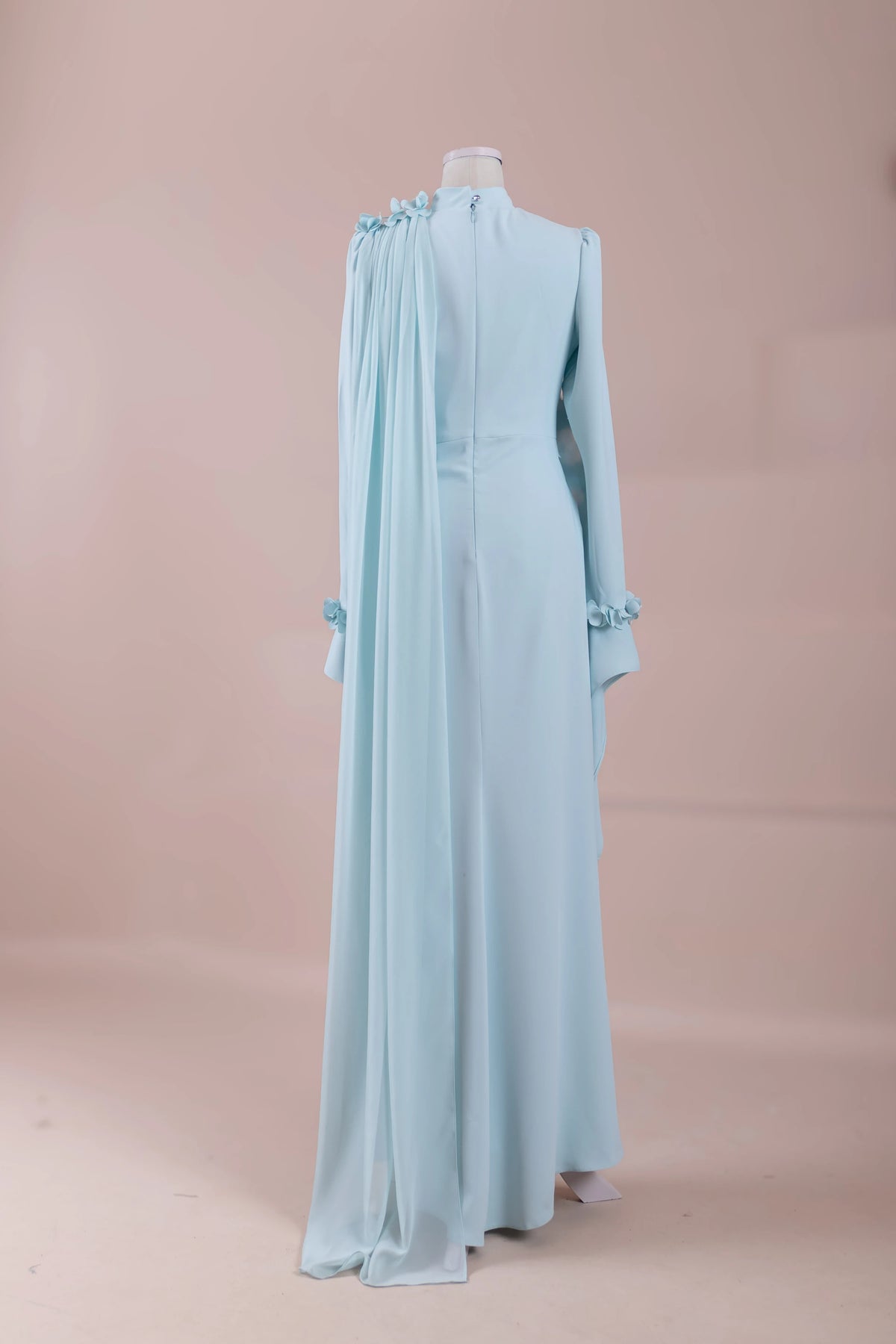 Mavera Tesettür Abiye - pearl blue