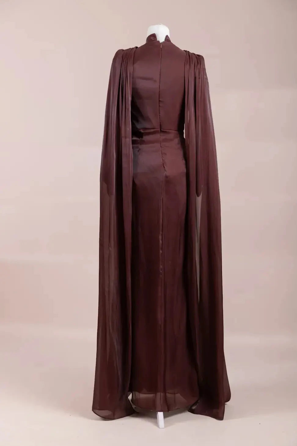 Lesley Tesettür Abiye - Berry Burgundy