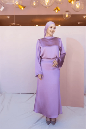 Candida Tesettür Takım - lila