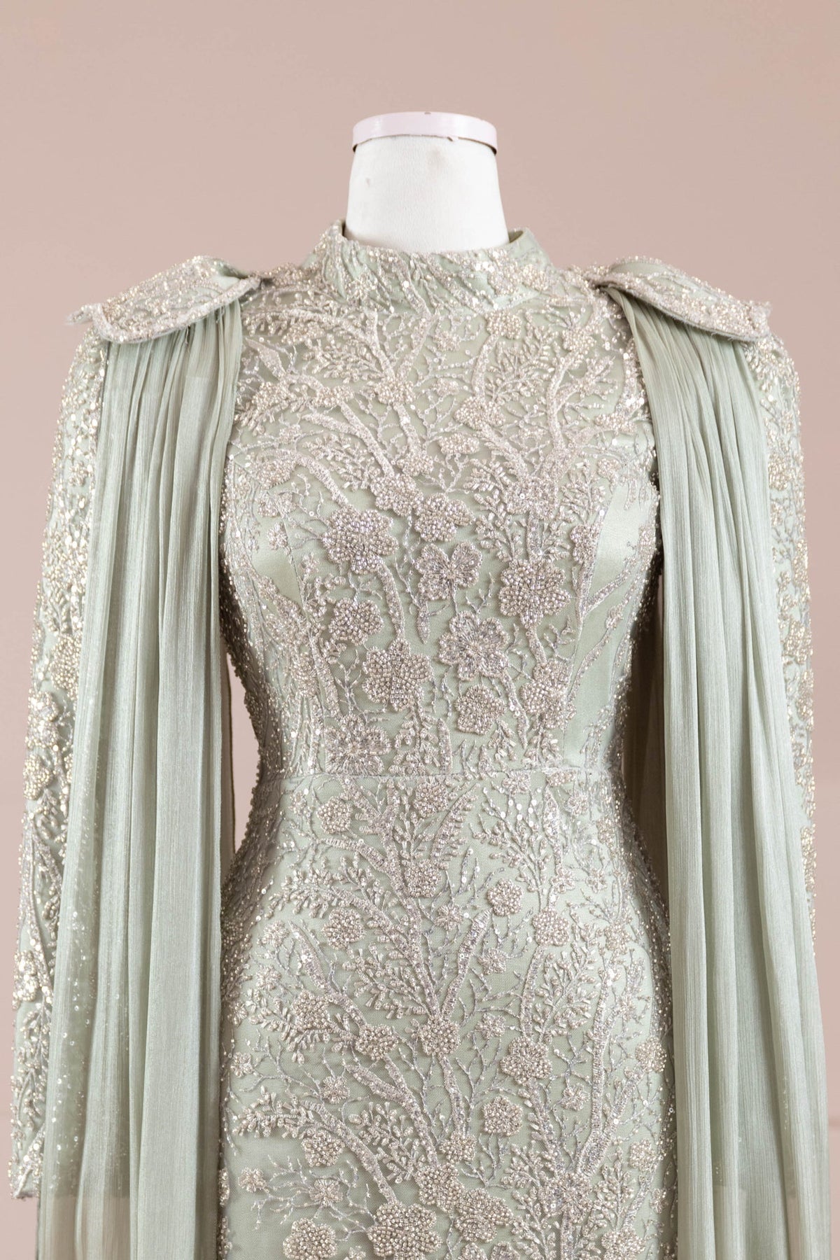 Glam Tesettür Abiye - mint