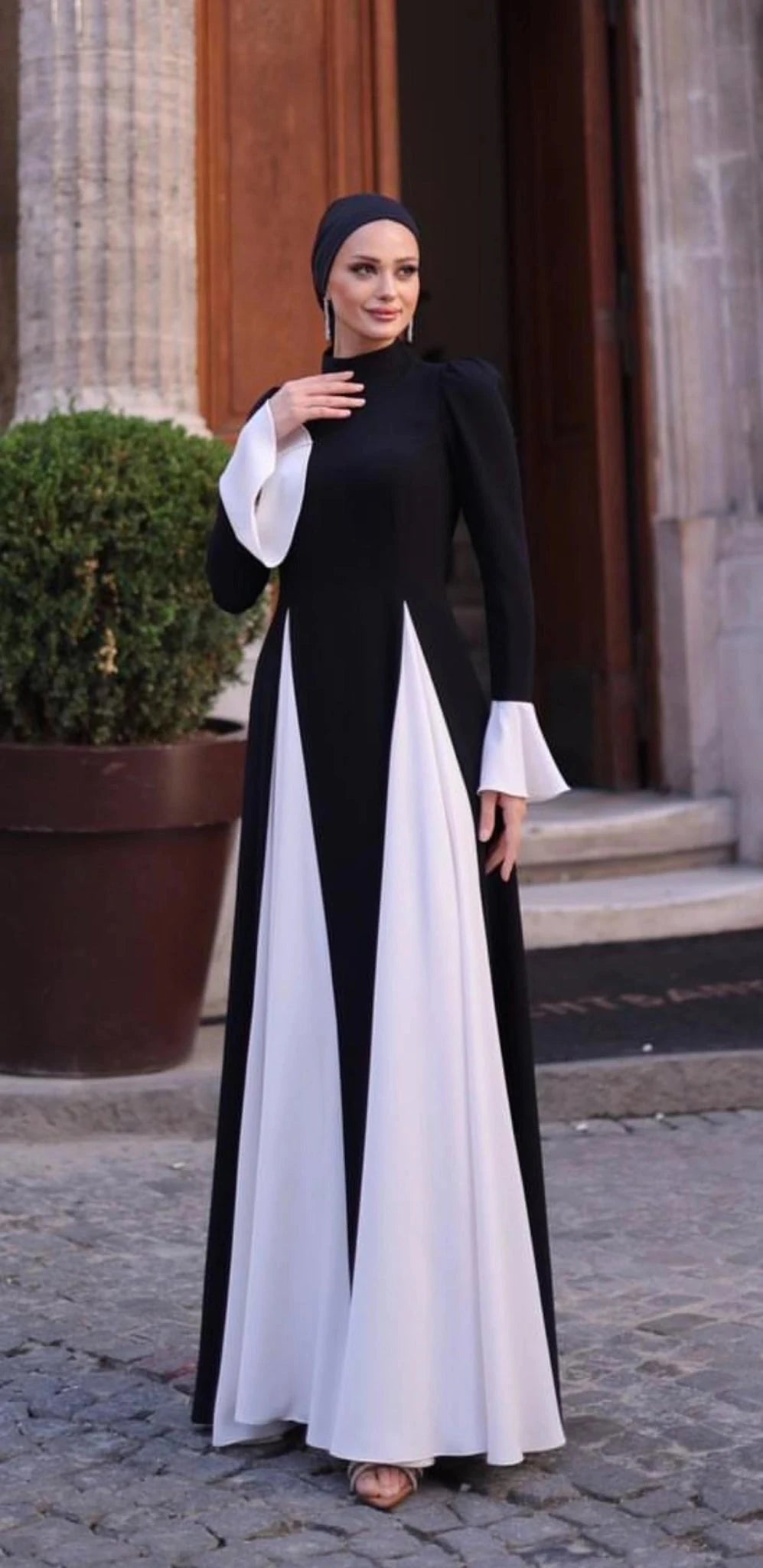 Manolya Tessettur Abiye - Siyah