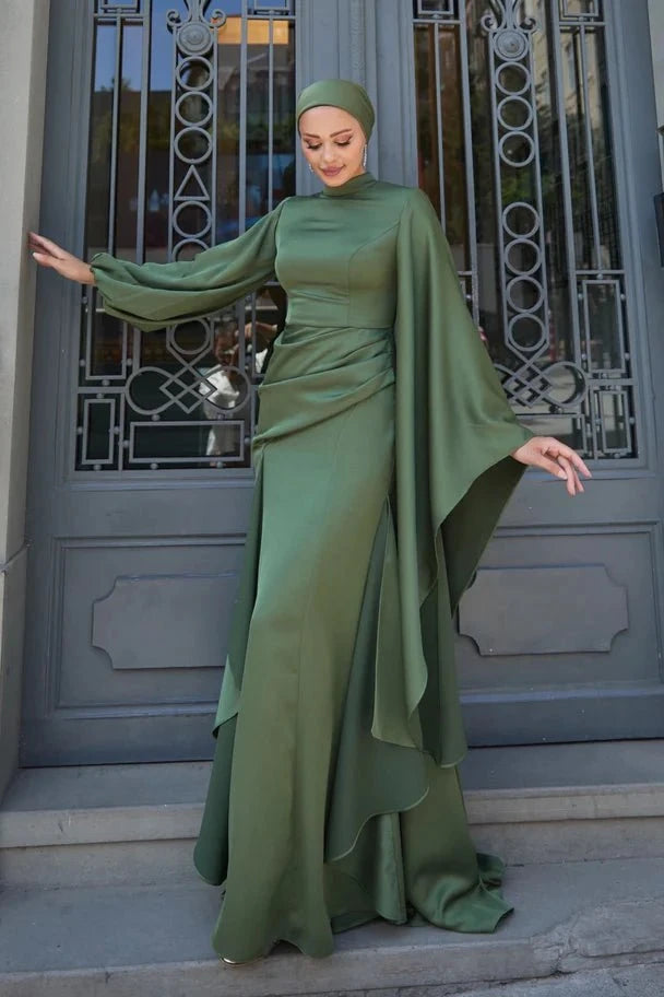 Eyşan Tesettür Abiye - haki