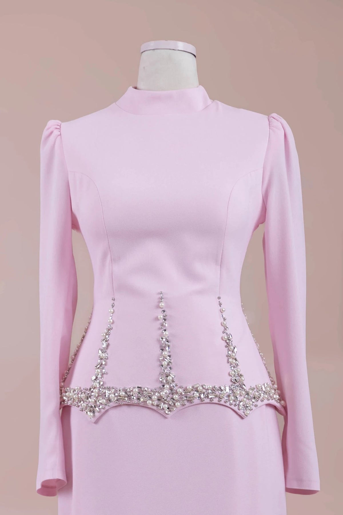 Ranya Tesettür Abiye - PEMBE