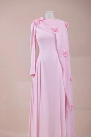 Jaidah Tesettür Abiye - PEMBE