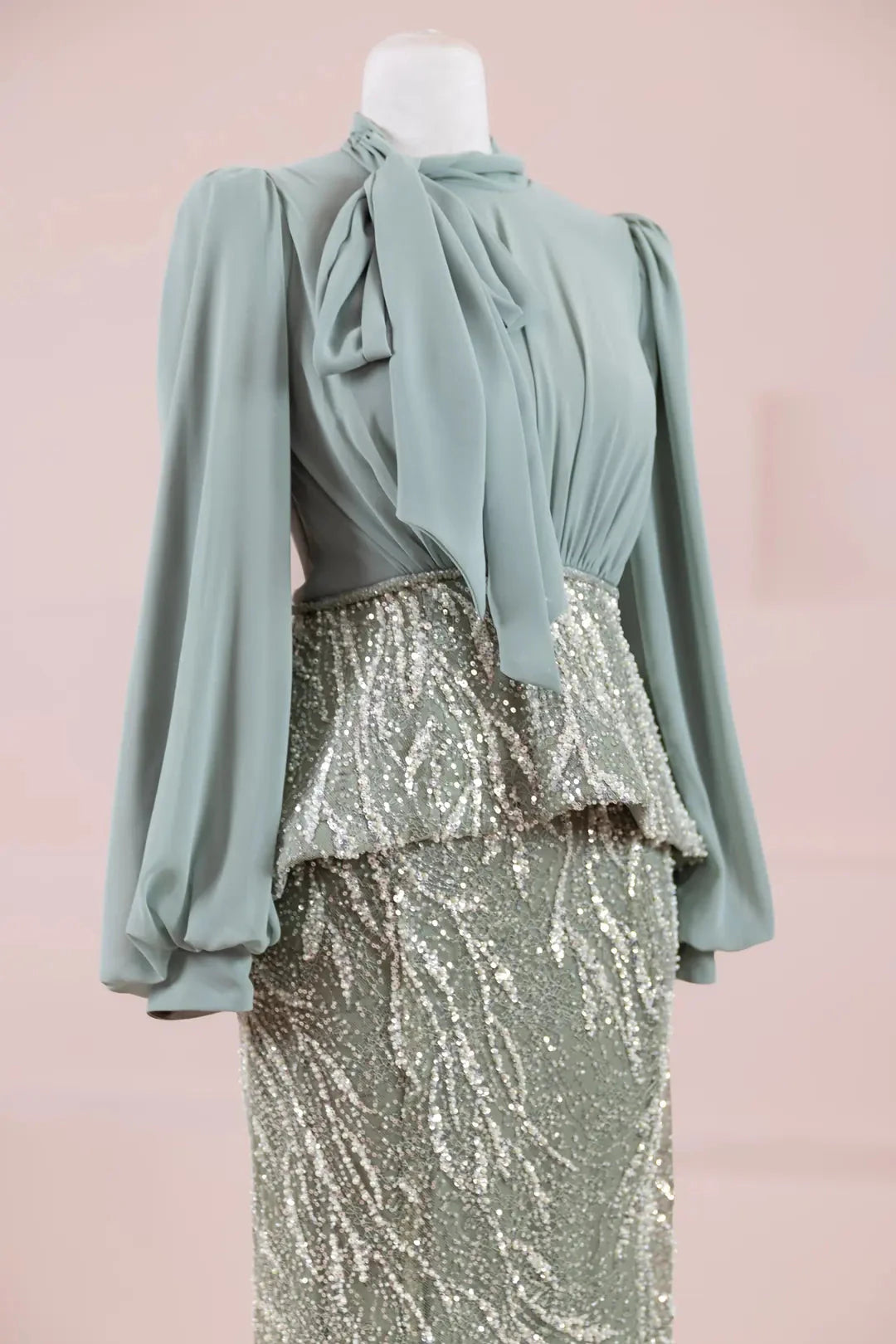 Nişa Tesettür Abiye - Yeşil