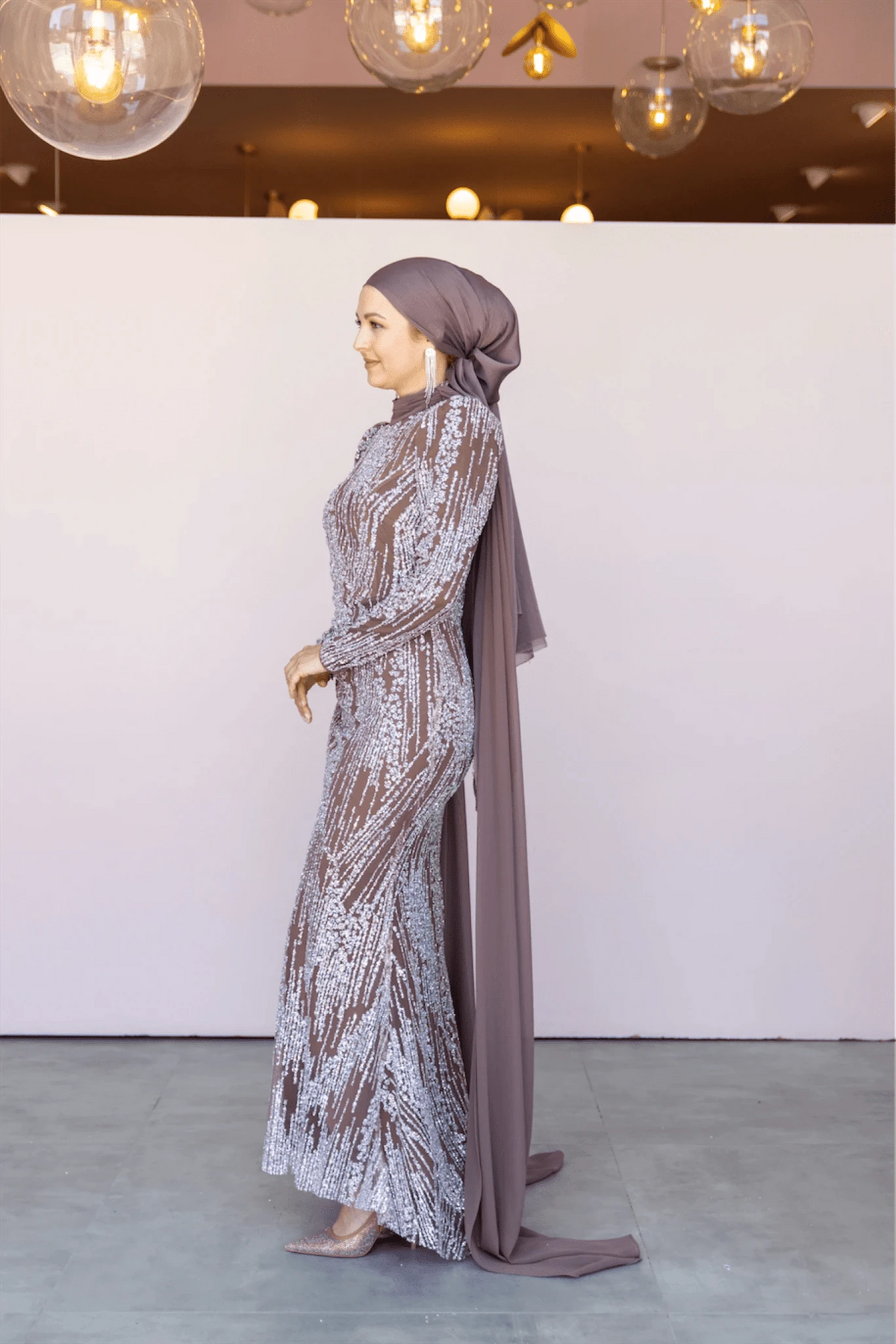 Ambra Tesettür Abiye - mint