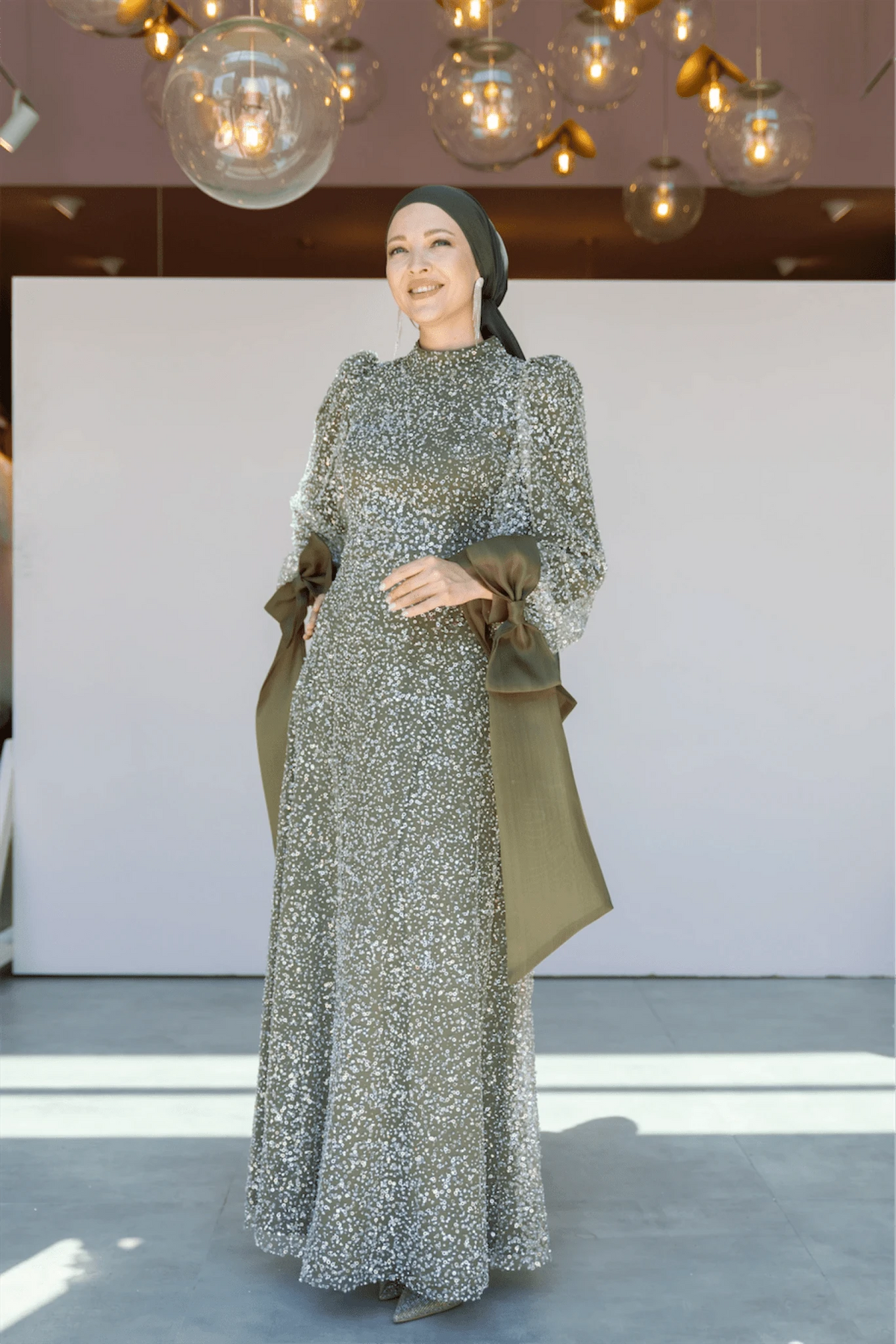 Melena Tesettür Abiye - lila