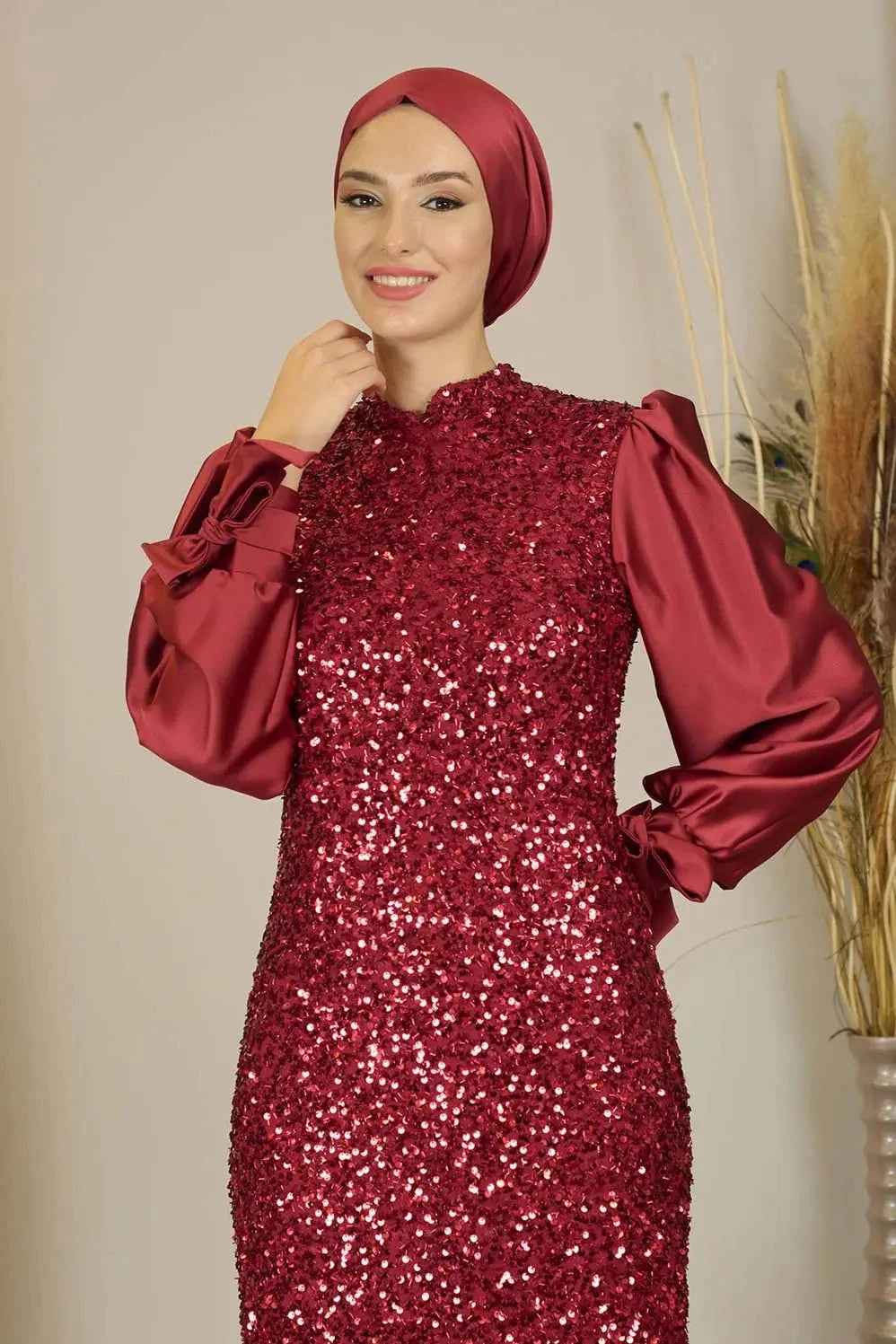 Azra Tesettür Abiye - Siyah
