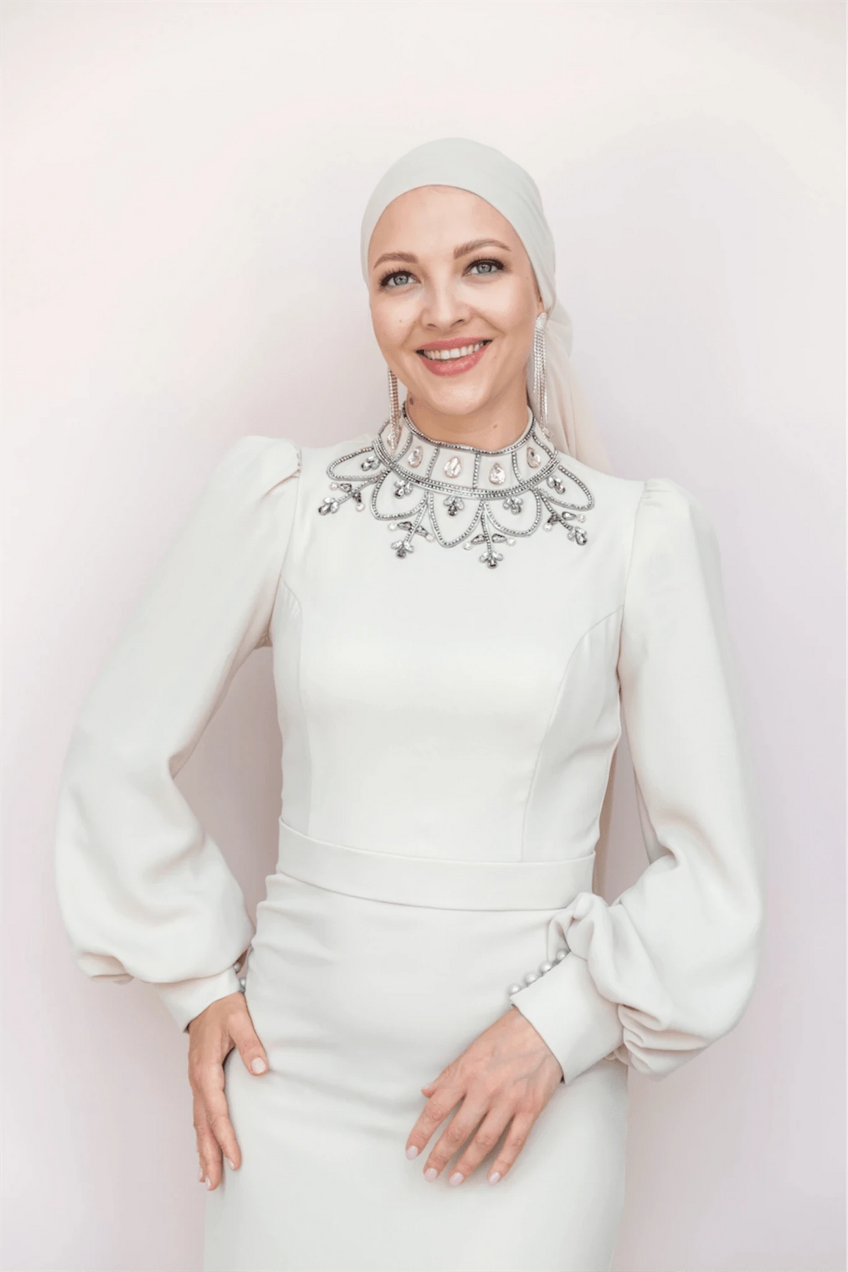 Taçmahal Tesettür Abiye - BEJ