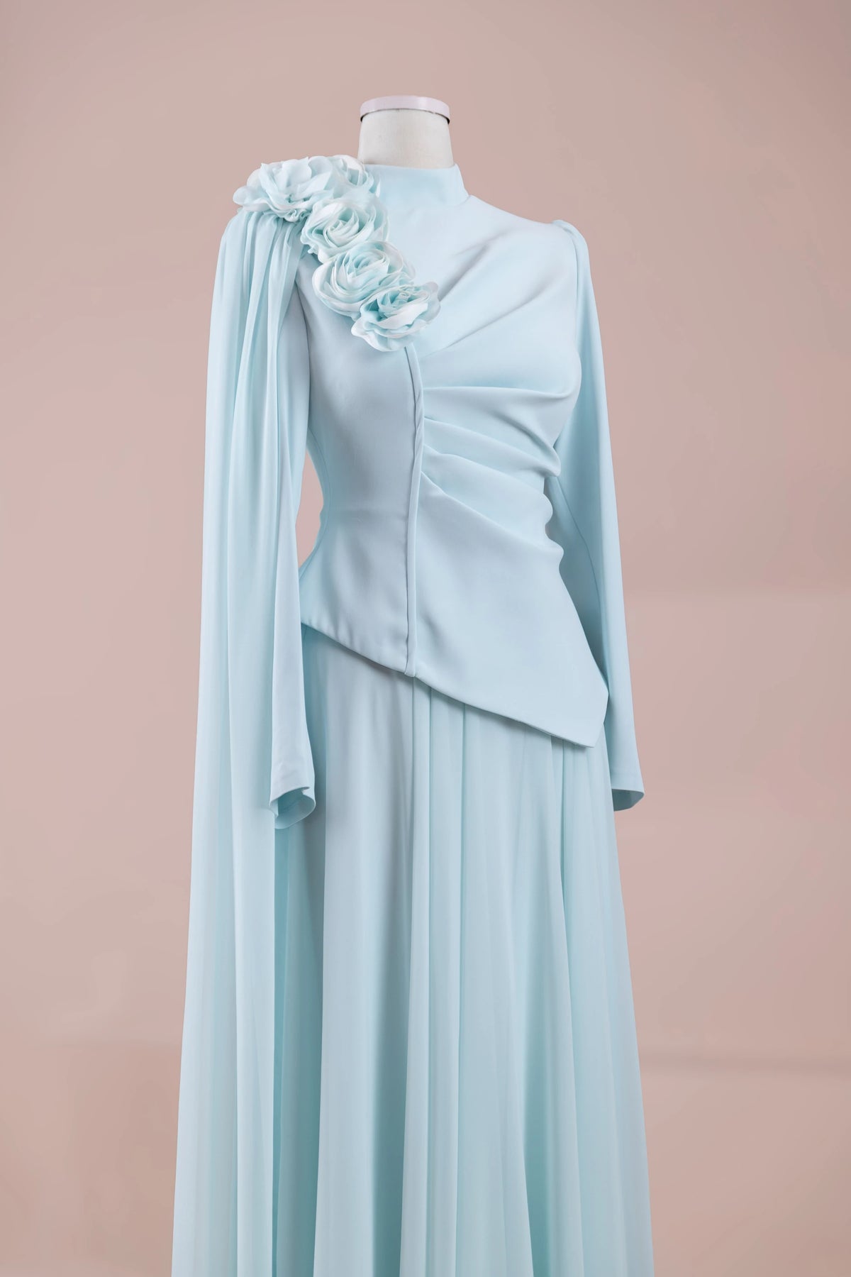 Jade Tesettür Abiye - PEMBE