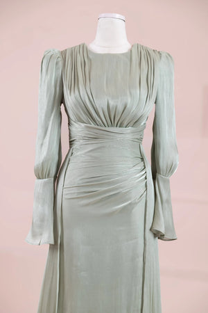Glamour Tesettür Abiye - mint