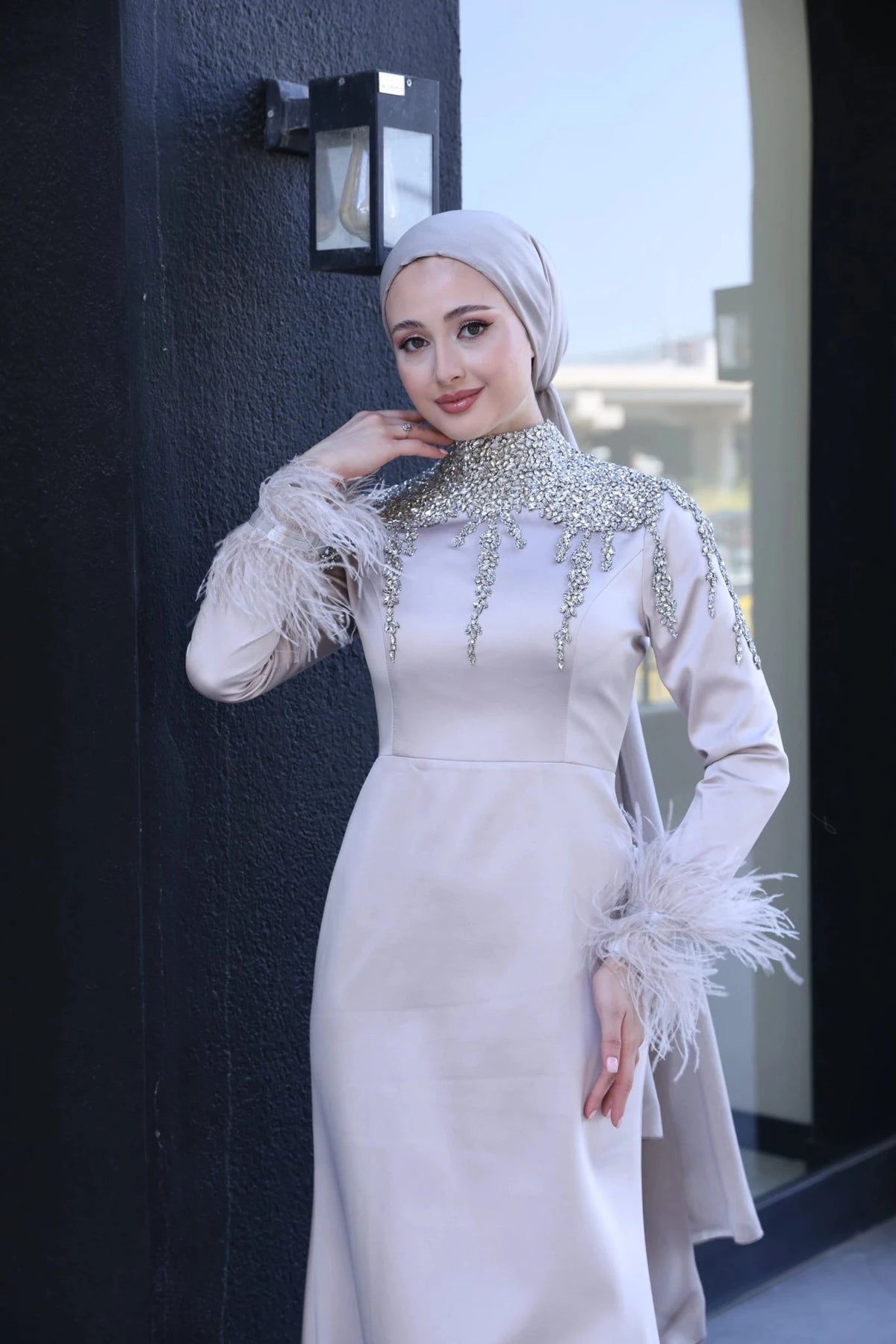 Diamond Tesettür Abiye - Taş