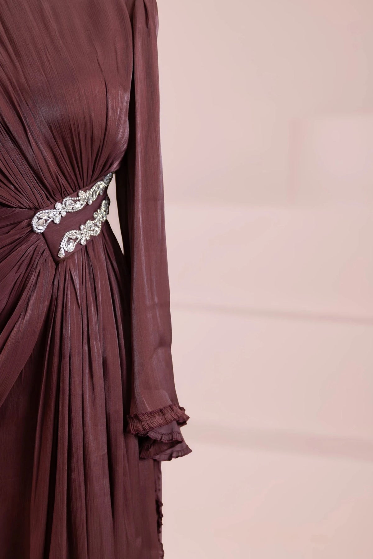 Dera Tesettür Abiye - Berry Burgundy