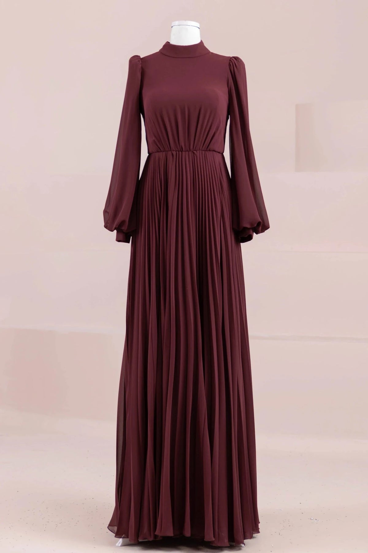 Eyla Tesettür Abiye - Berry Burgundy