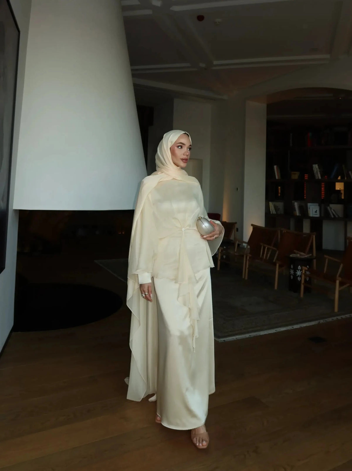 İlyora Tesettür Abiye - Butter