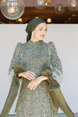 Melena Tesettür Abiye - lila