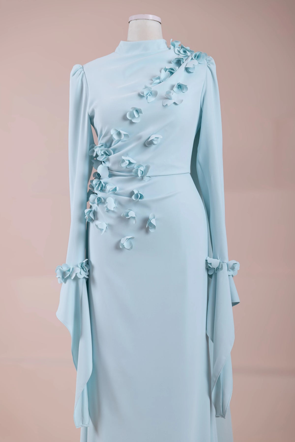 Mavera Tesettür Abiye - pearl blue