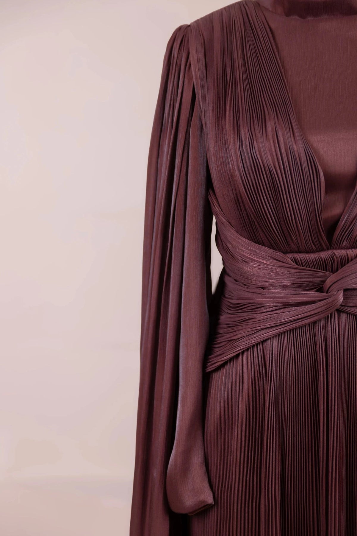 Ayrez Tesettür Abiye - Berry Burgundy