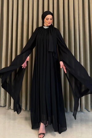 Elisa Tesettür Abiye - Siyah