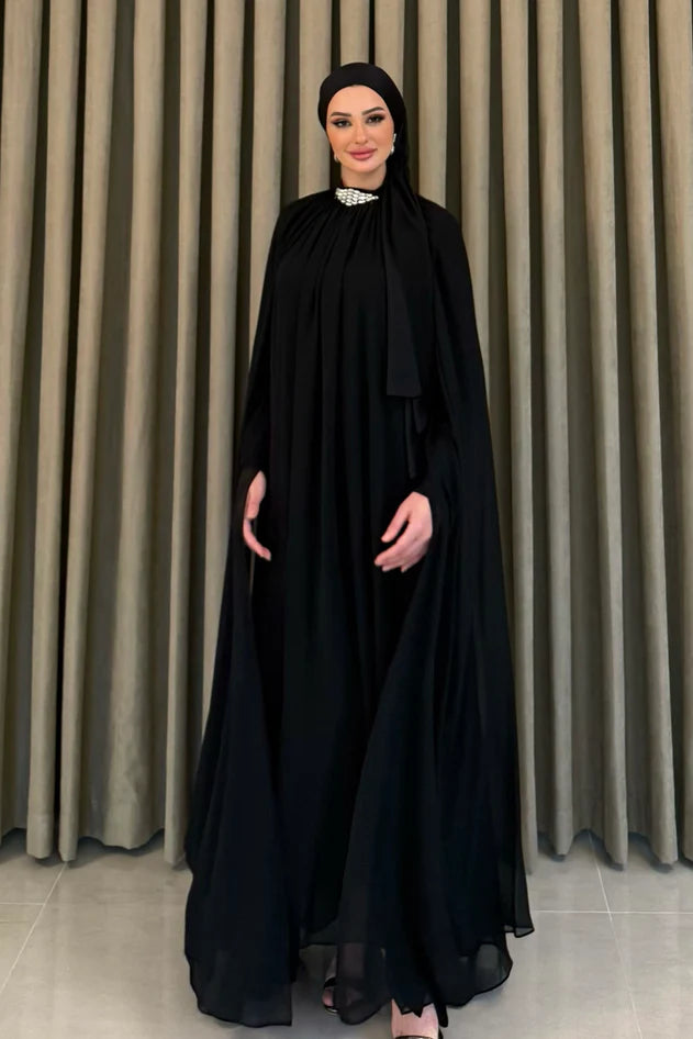 Elisa Tesettür Abiye - Siyah