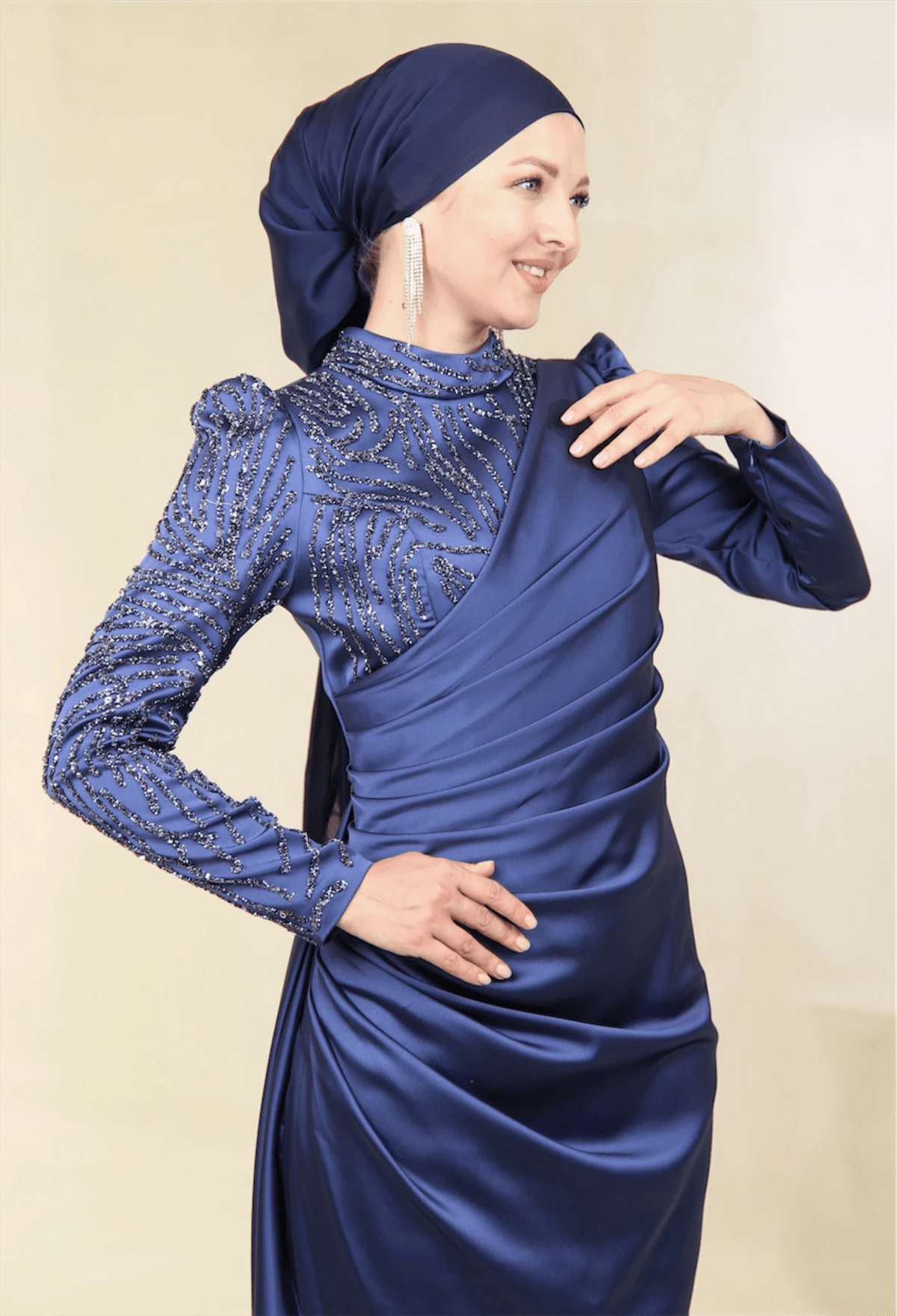 Ester Tesettür Abiye - zümrüt