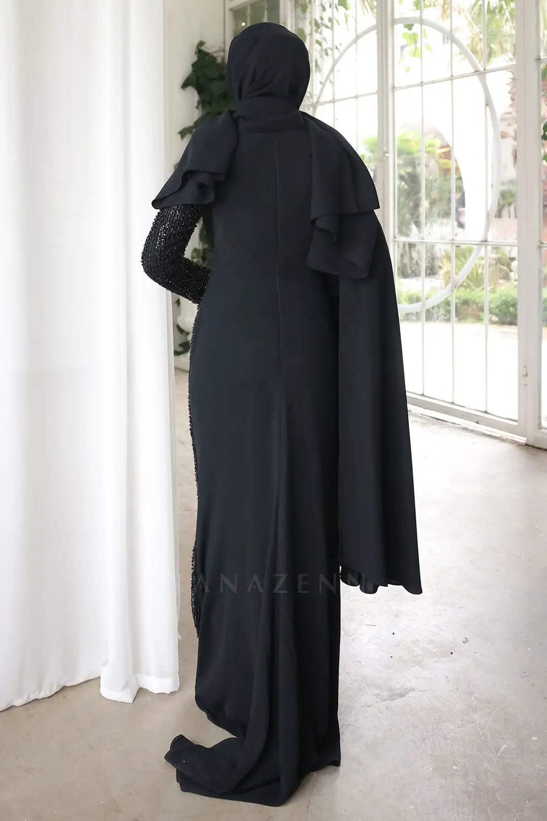 Ahsen Tesettür Abiye - Siyahh
