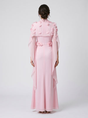 Modest Evening Dress — On Model - Back View | Generated by Modelize
